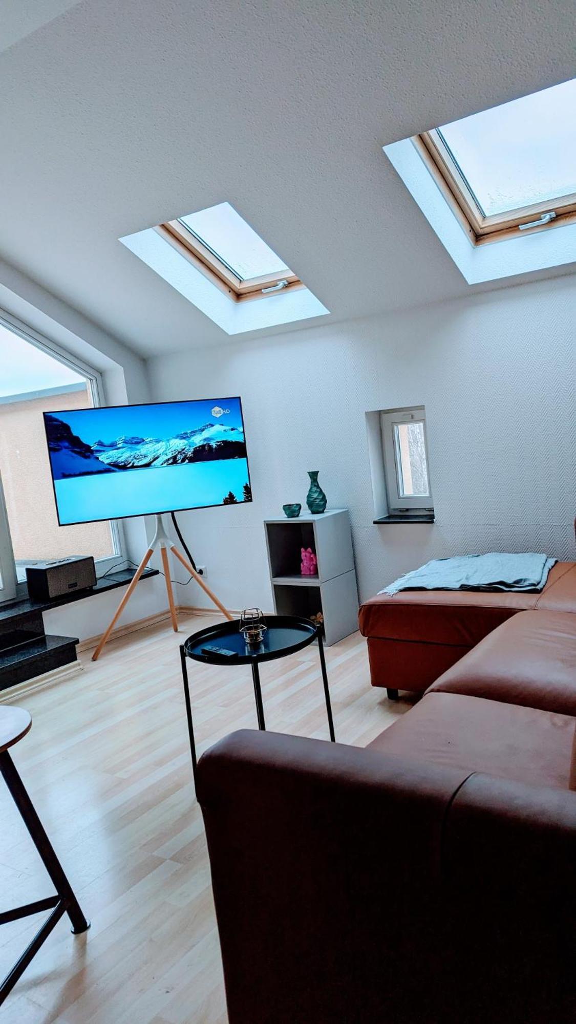 Rooftop Art Apartment, E-Roller,Ausblick,Wlan,Tv Chemnitz Exterior foto